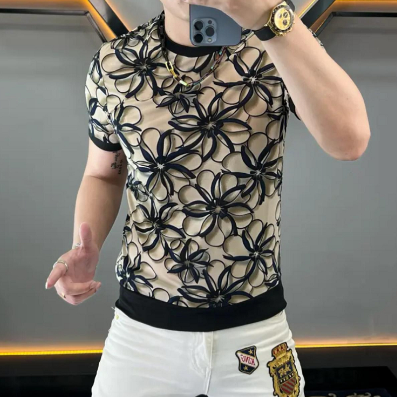 Brand Ice Silk Flower T-shirt  - Streetwear Brand With Flowers avis et prix