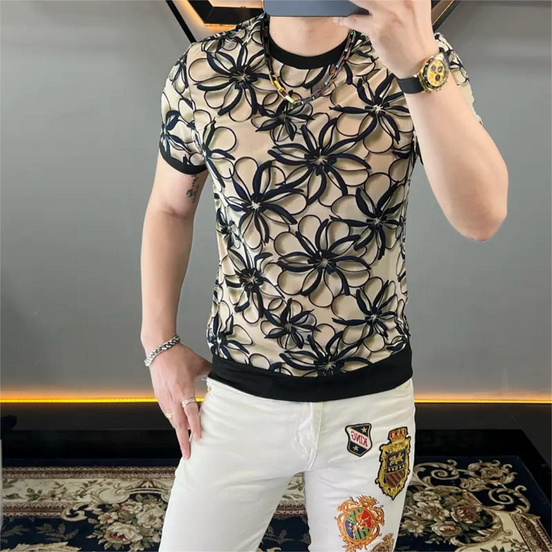 Brand Ice Silk Flower T-shirt  - Streetwear Brand With Flowers avis et prix
