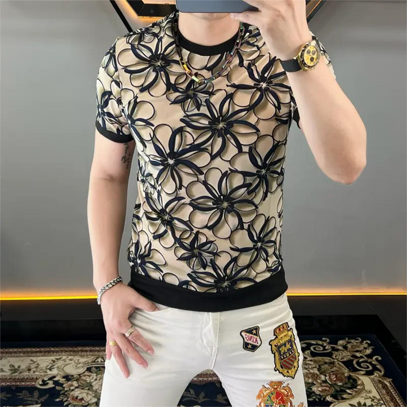 Brand Ice Silk Flower T-shirt  - Streetwear Brand With Flowers avis et prix