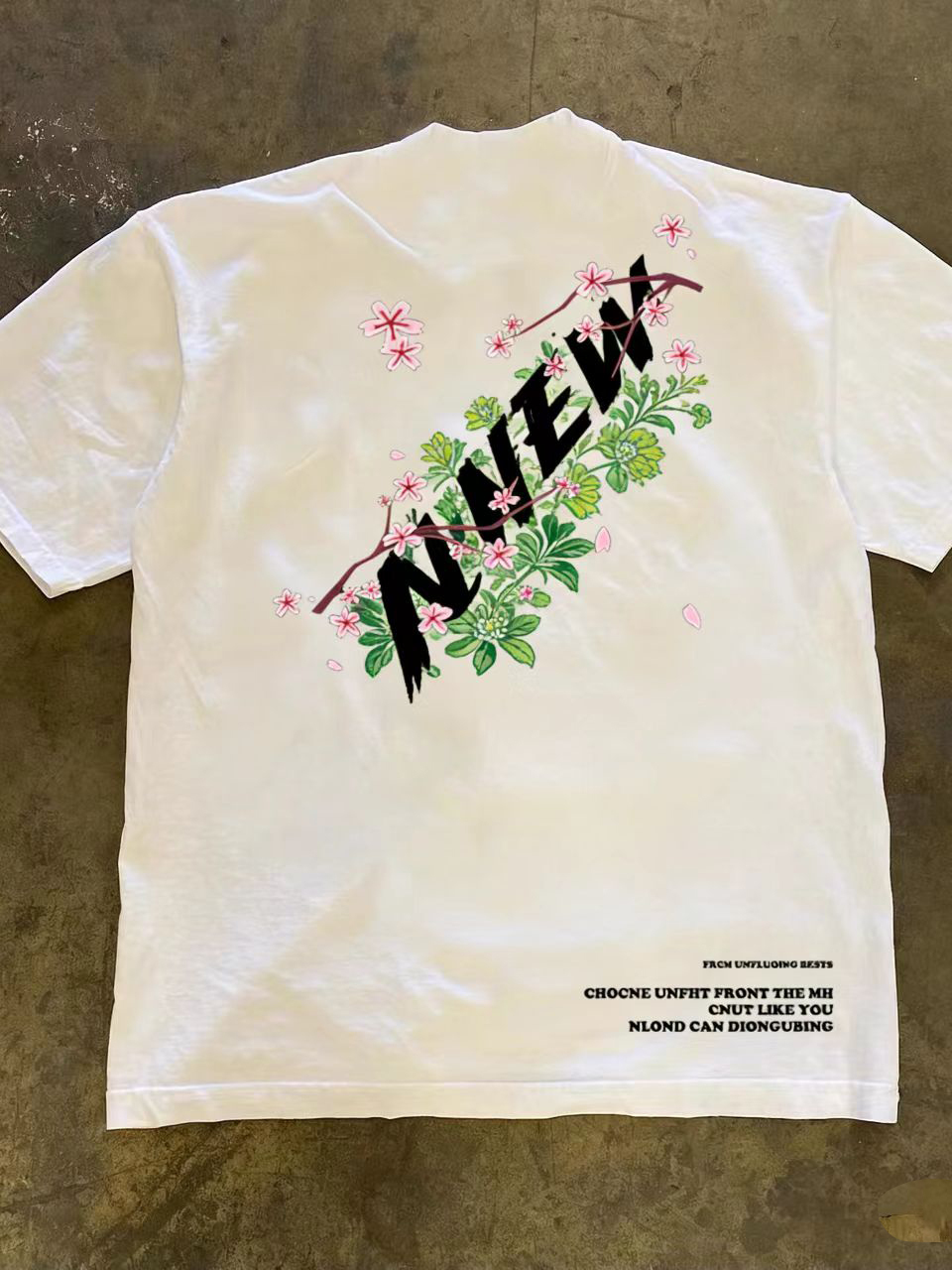 American Style Floral Print Pu - Streetwear Brand With Flowers avis et prix