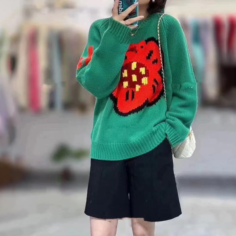 Ladies 100% pure cashmere swea - Streetwear Brand With Flowers avis et prix