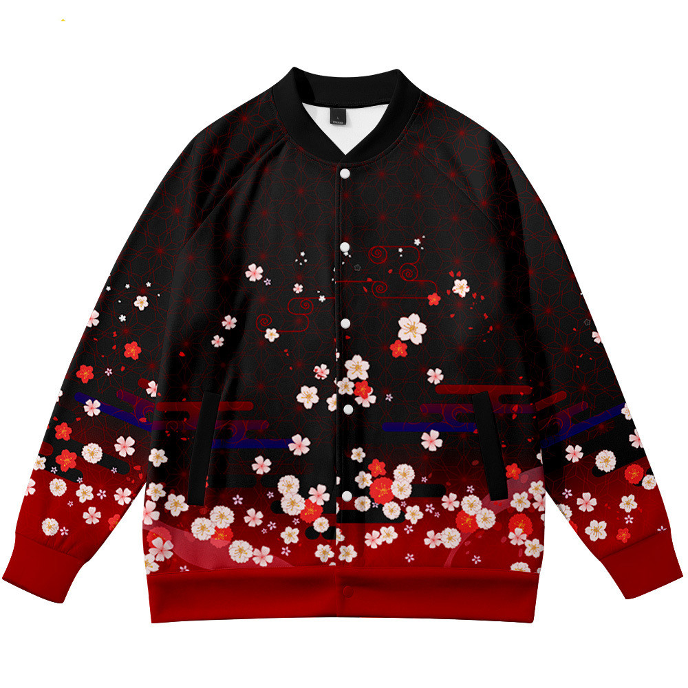 Coats Anime Flower Fox 3D Prin - Streetwear Brand With Flowers avis et prix