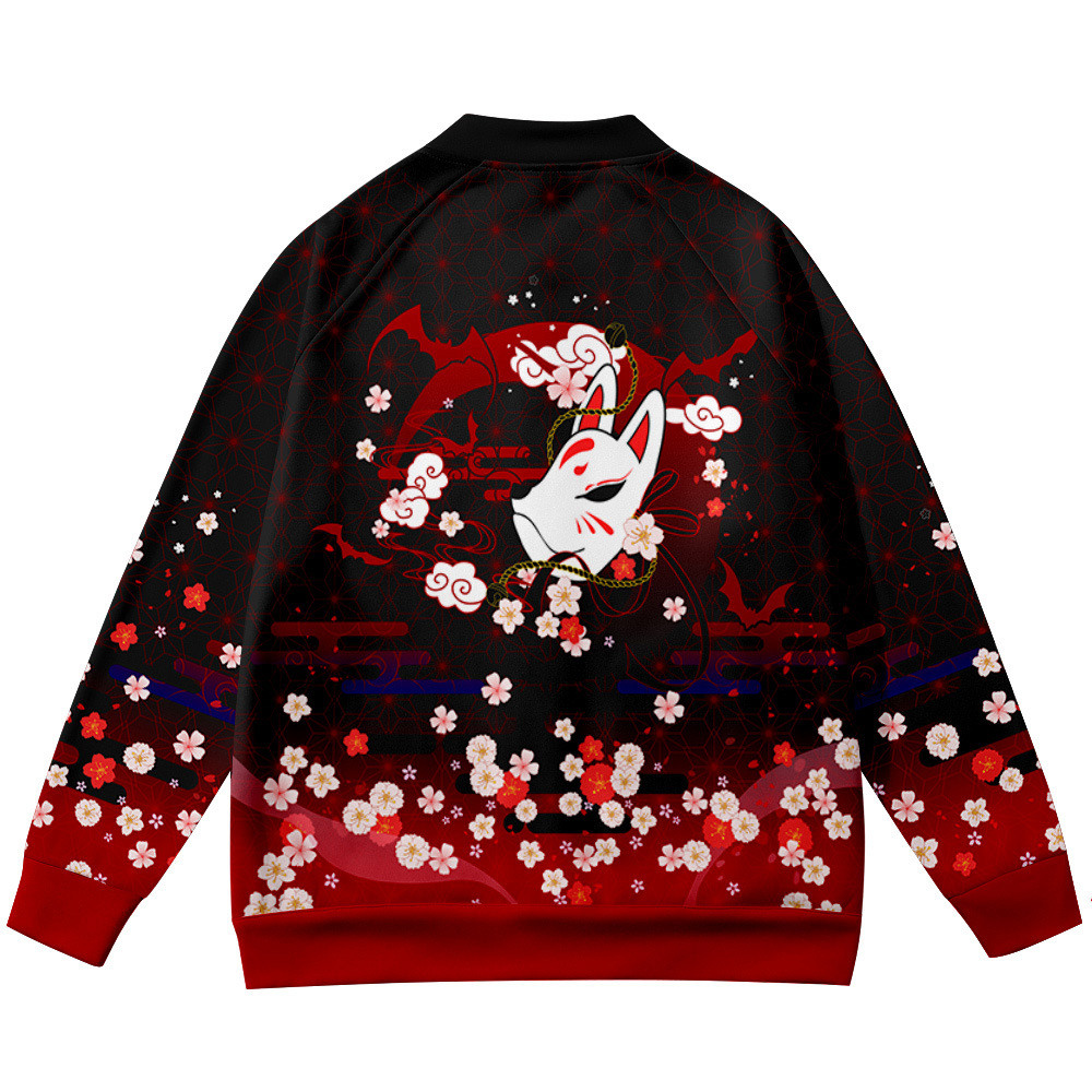 Coats Anime Flower Fox 3D Prin - Streetwear Brand With Flowers avis et prix