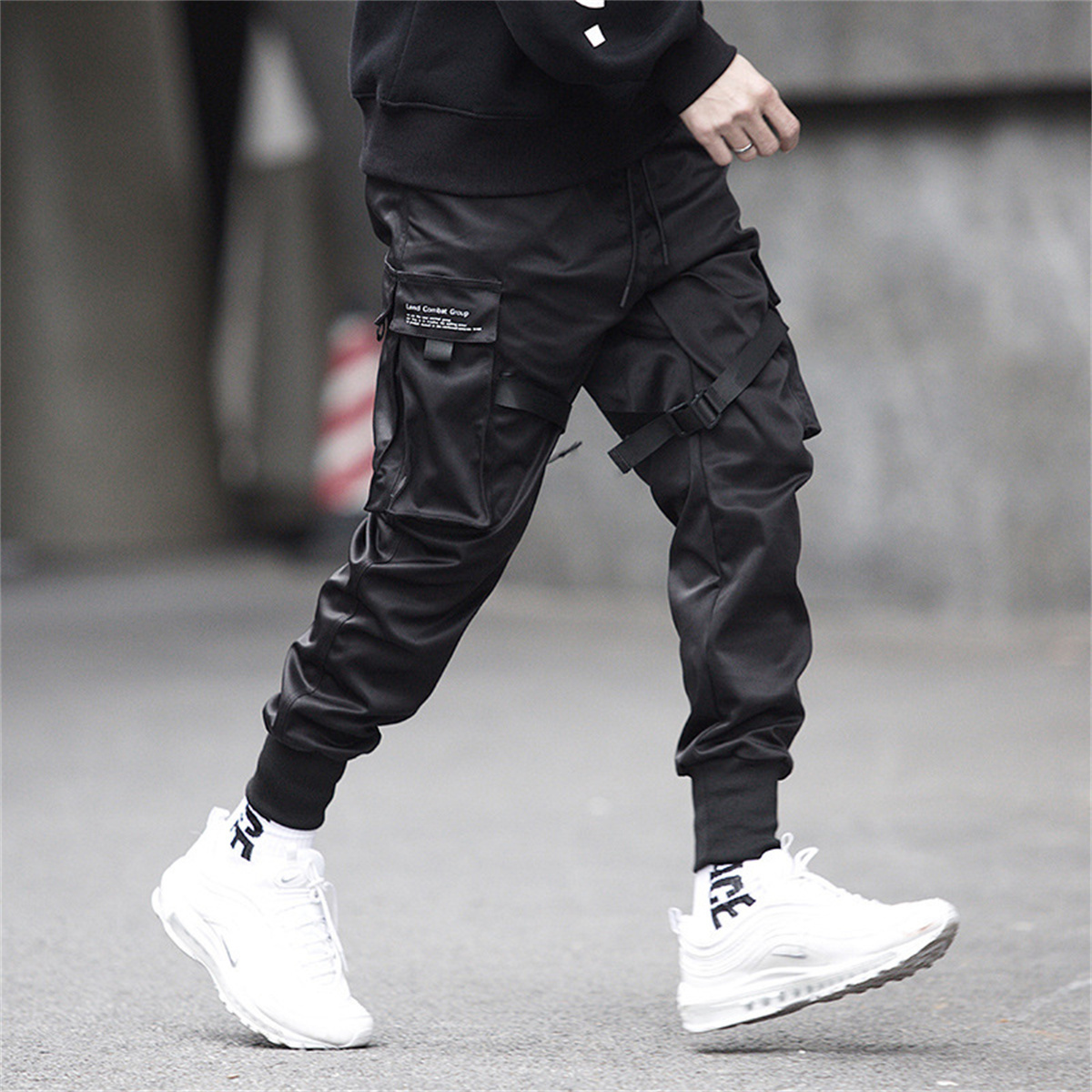 Black Hip Hop Cargo Pants Summ - Streetwear Brand China avis et prix