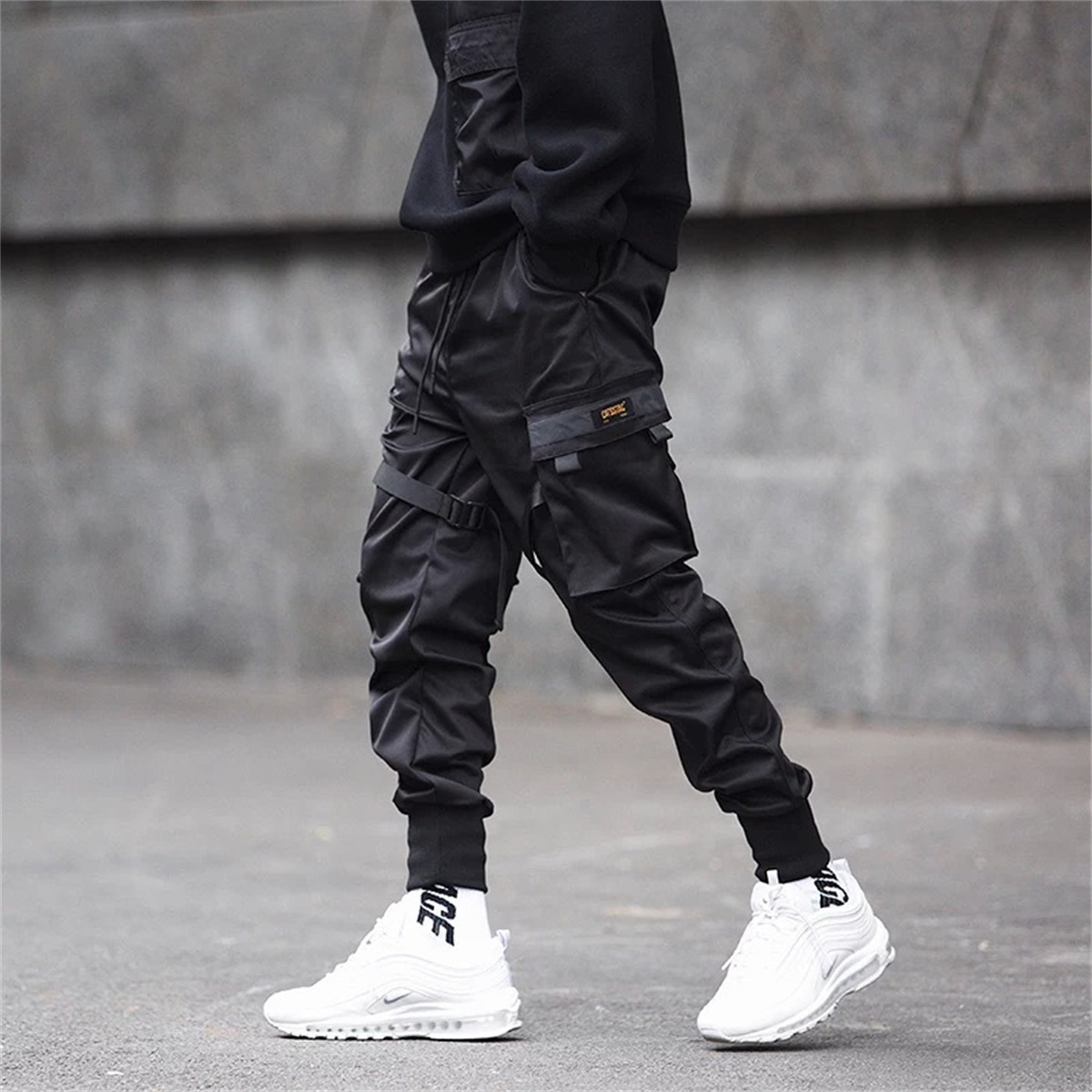 Black Hip Hop Cargo Pants Summ - Streetwear Brand China avis et prix