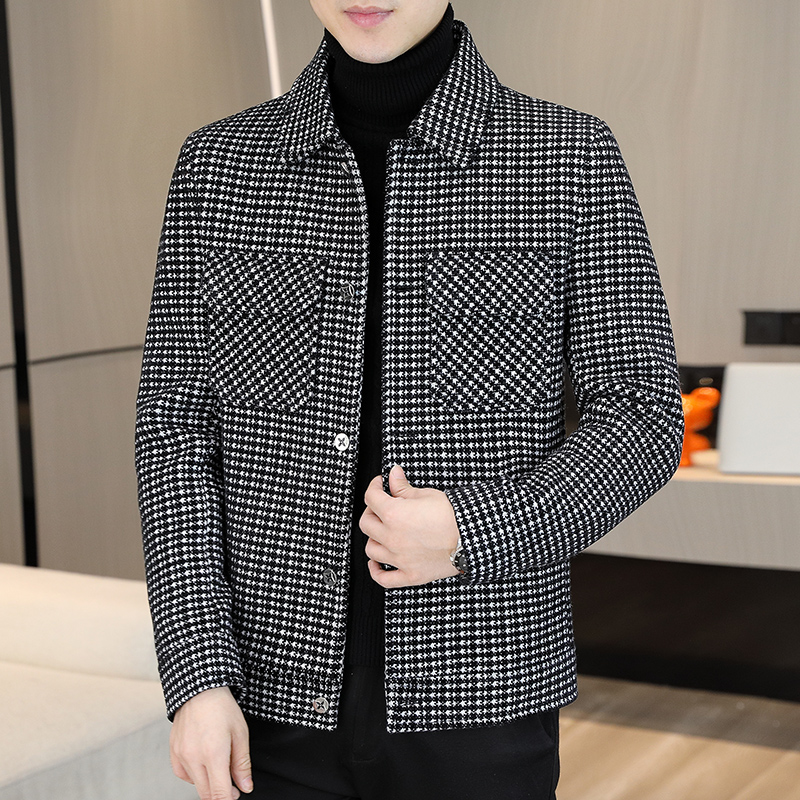 Brand Winter Plaid Woolen Jack - Streetwear Brand China avis et prix