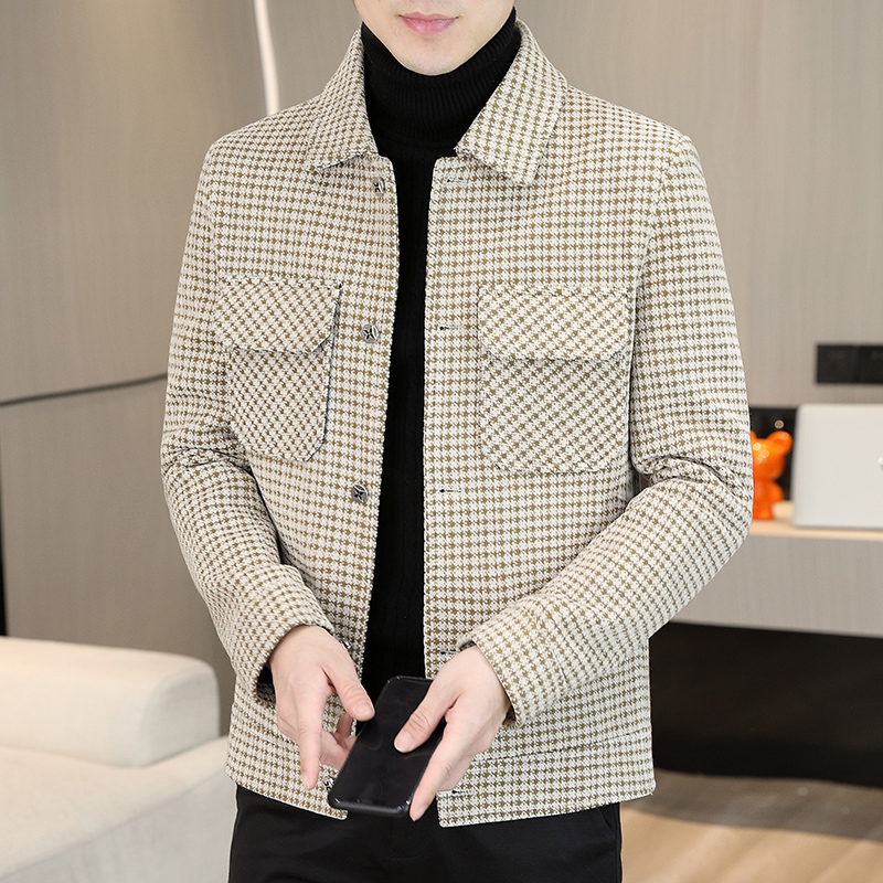 Brand Winter Plaid Woolen Jack - Streetwear Brand China avis et prix