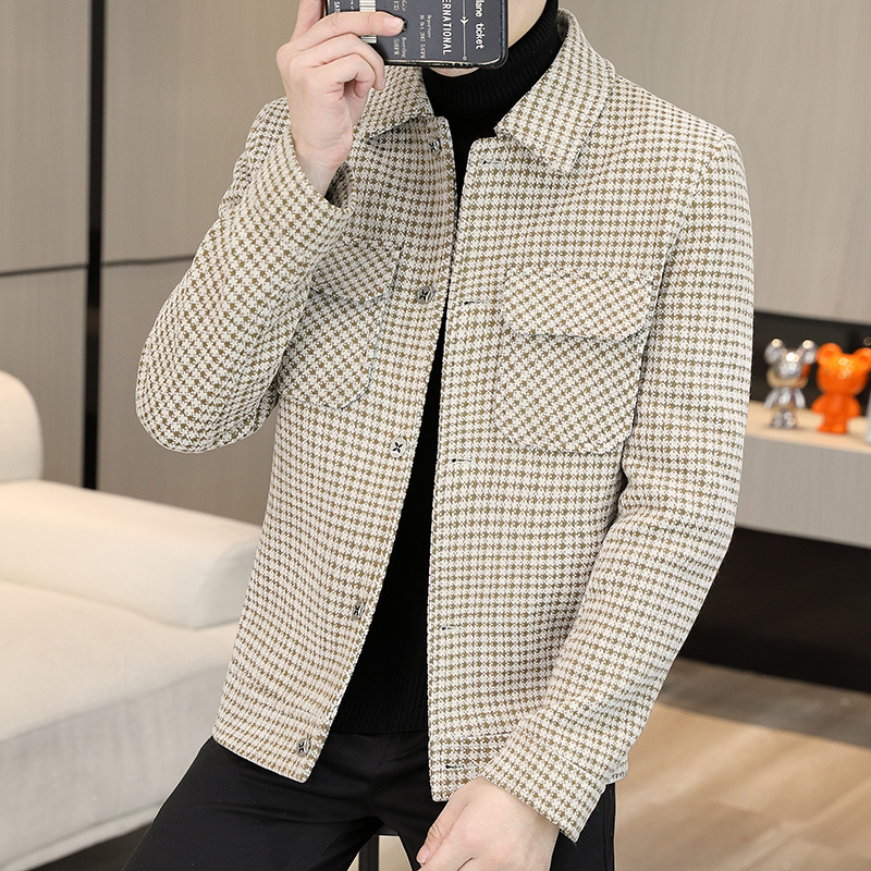 Brand Winter Plaid Woolen Jack - Streetwear Brand China avis et prix
