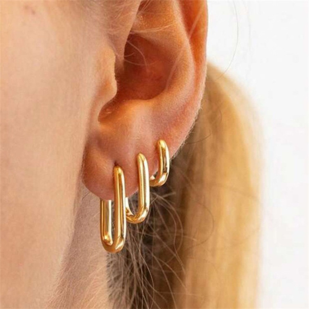 3pcs Pun Style Geometric Ellip - Streetwear Brand Accessories avis et prix